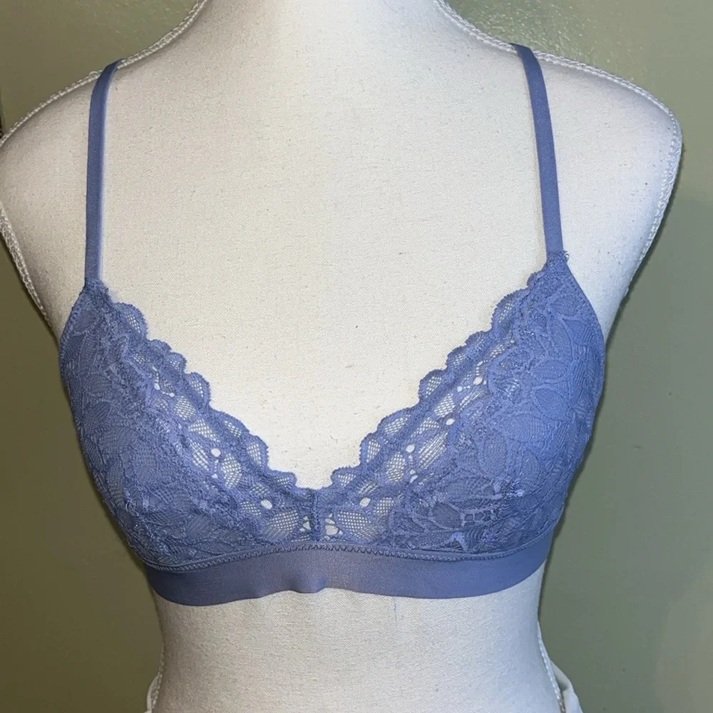 Aerie lace lavender keyhole back racerback bralette